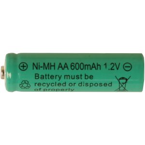 Genopladeligt batteri AA 1,2V 600mAh Ni-MH Grøn Star Trading