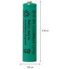Genopladeligt batteri AAA 1,2V 600mAh Ni-MH Grøn Star Trading – miniature 6