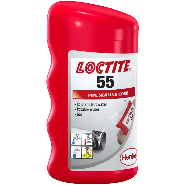 Gevindforsegling rørforsegling 55 LOCTITE Gevindtætningssnor 50M 55 – billede 3