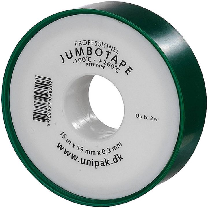 Gevindtætningstape Jumbotape TAPE GEVINDTÆTNING JUMBO15MX19MM – billede 2