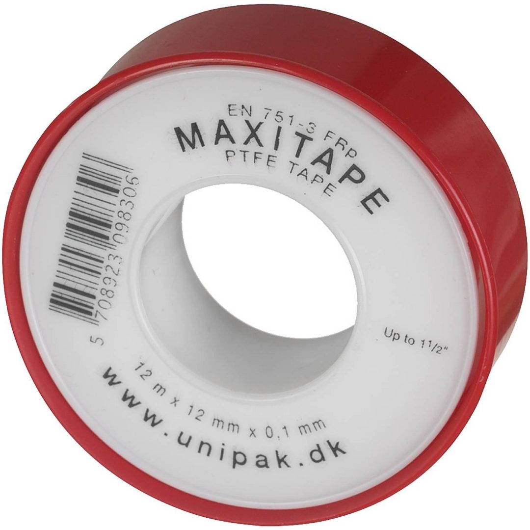 Gevindtætningstape Maxitape TAPE GEVINDTÆTNING MAXI 12MX12MM