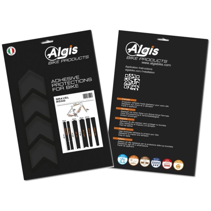 Glans Rammebeskyttelsessæt Road Line - Sort ALGIS – billede 2