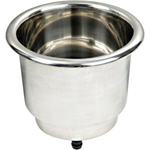 Glas- og flaskeholder Deluxe Rustfrit Stål med drænhul Osculati