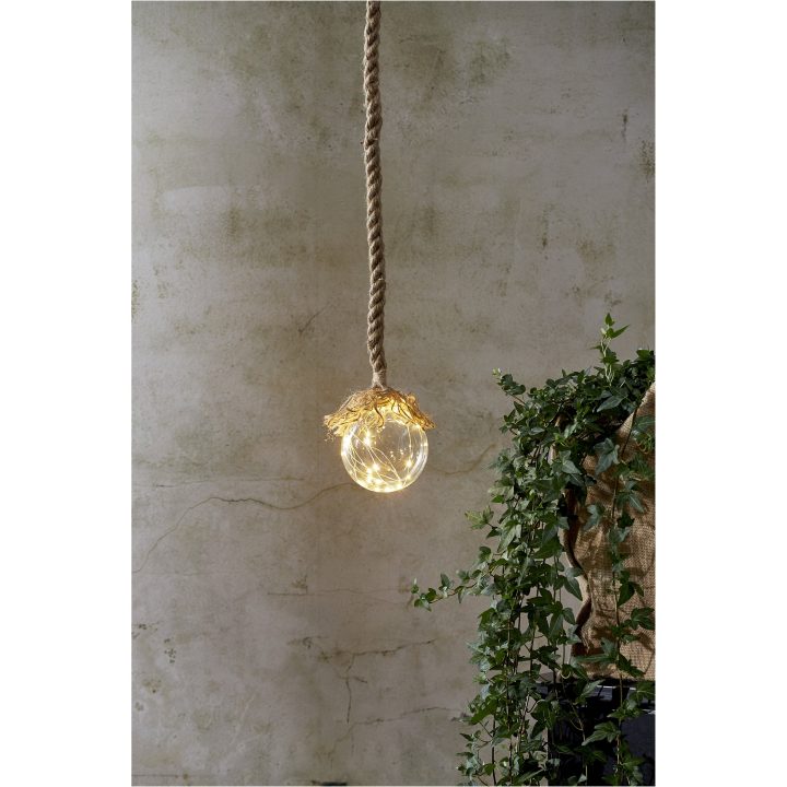 Glasdekoration Jutta Beige Star Trading – billede 6