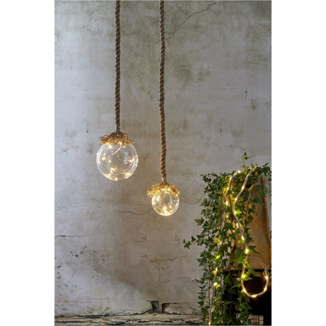 Glasdekoration Jutta Beige Star Trading – billede 4