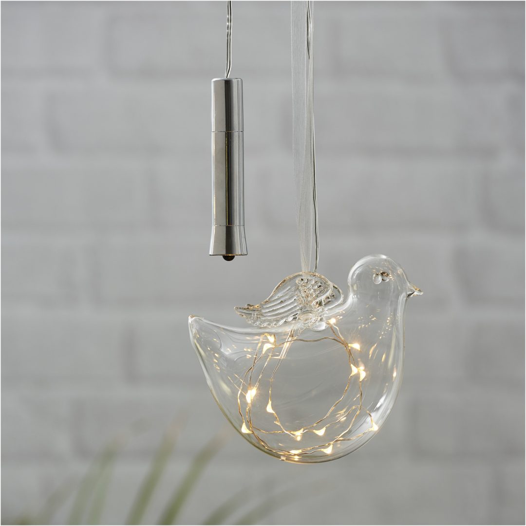 Glaskugle Bird Transparent Star Trading – billede 10