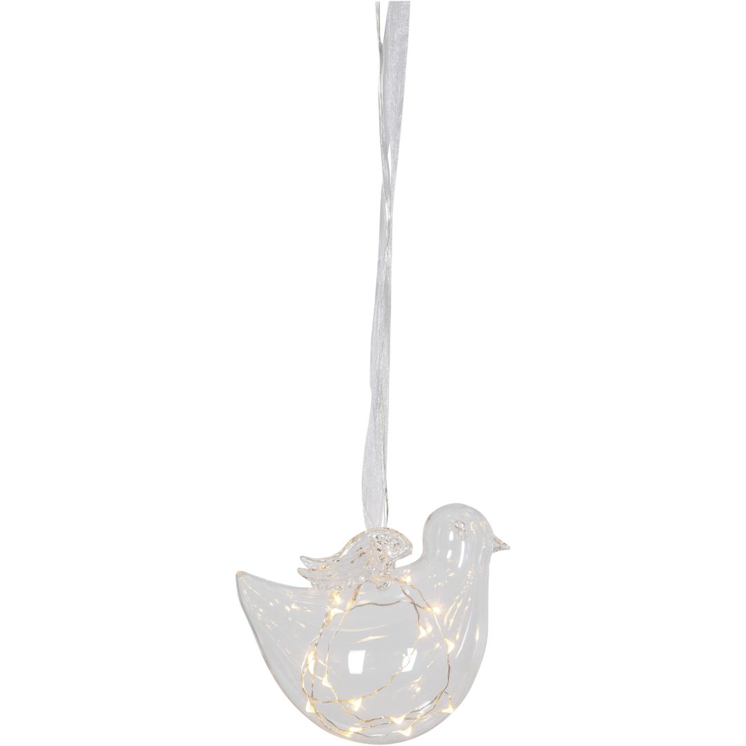 Glaskugle Bird Transparent Star Trading – billede 8