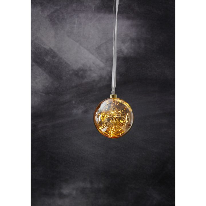 Glaskugle Glow Amber Star Trading – billede 8