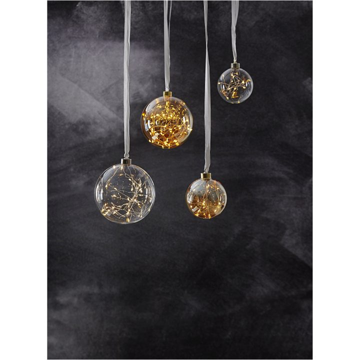 Glaskugle Glow Amber Star Trading – billede 3