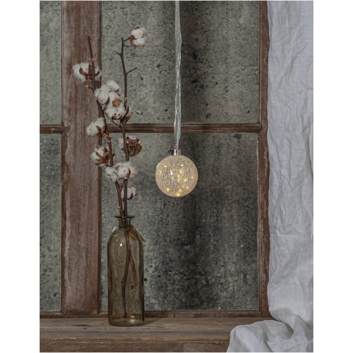 Glaskugle Glow Snow Frosted Star Trading – billede 6