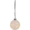 Glaskugle Glow Snow Frosted Star Trading – miniature 1