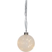 Glaskugle Glow Snow Frosted Star Trading