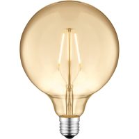 Glob G125 E27 2W LED filament 2700K, amber