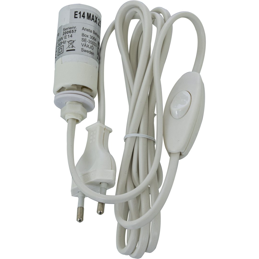 Globus Bordlampe 18cm, Hvid ANETA HOME Sokkel E14 Opalhvid – billede 4