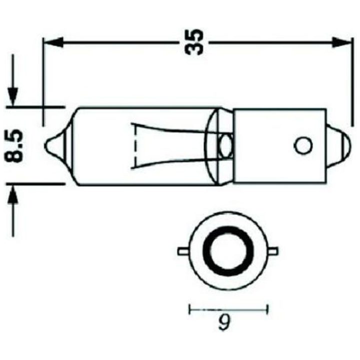 Glødepære 12V 23W 10stk Bihr 12V 23W - x10 – billede 2