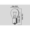 Glødepære 12V FLOSSER BULB 12V 21W BAU15S 10PK – miniature 2