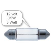 Glödlampa C5W/SV8.5 12V 5W