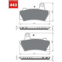GOLDFREN Bromsbelägg 443 Ceramic Carbon S3