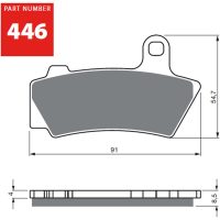 GOLDFREN Bromsbelägg 446 Ceramic Carbon AD