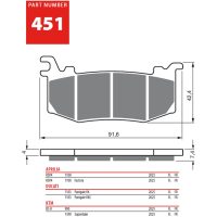 GOLDFREN Bromsbelägg 451 Ceramic Carbon S3