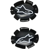 GP Plus Knäpuck Svart/Vit Alpinestars