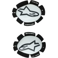 GP Plus Knäpuck Vit/Svart Alpinestars