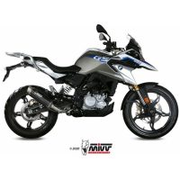 GP Pro Silencer Steel Black/Stainless Steel End Cap BMW G310GS Mivv