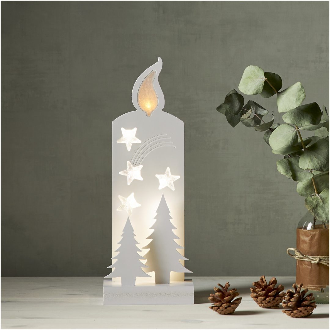 Grandy Hvid Star Trading Gran & Lys - 13 cm – billede 6