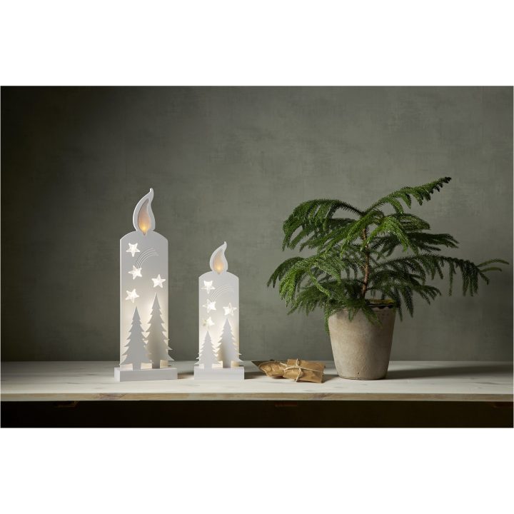 Grandy Hvid Star Trading Gran & Lys - 13 cm – billede 3