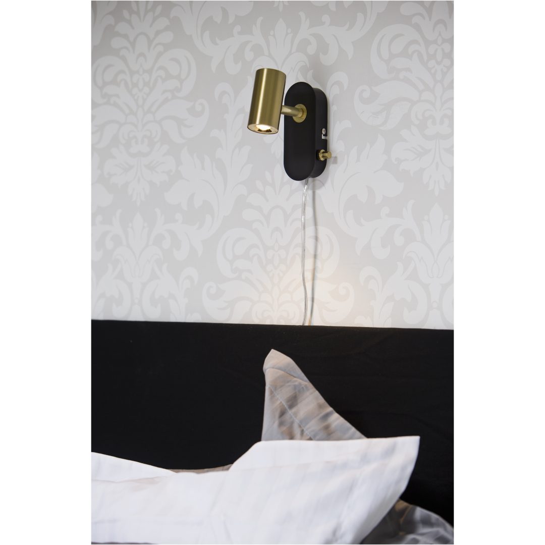 Gusto Vægspot, Sort-messing ANETA HOME Sort – billede 2