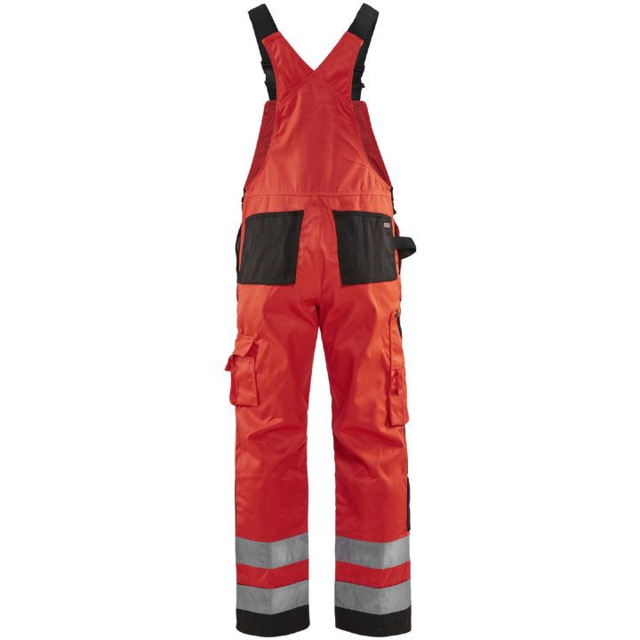 Hængekravebukser 26601804 Hivisrød / Sort BLÅKLÄDER SELEBUKSER 26601804 RØD/SV 44 – billede 2