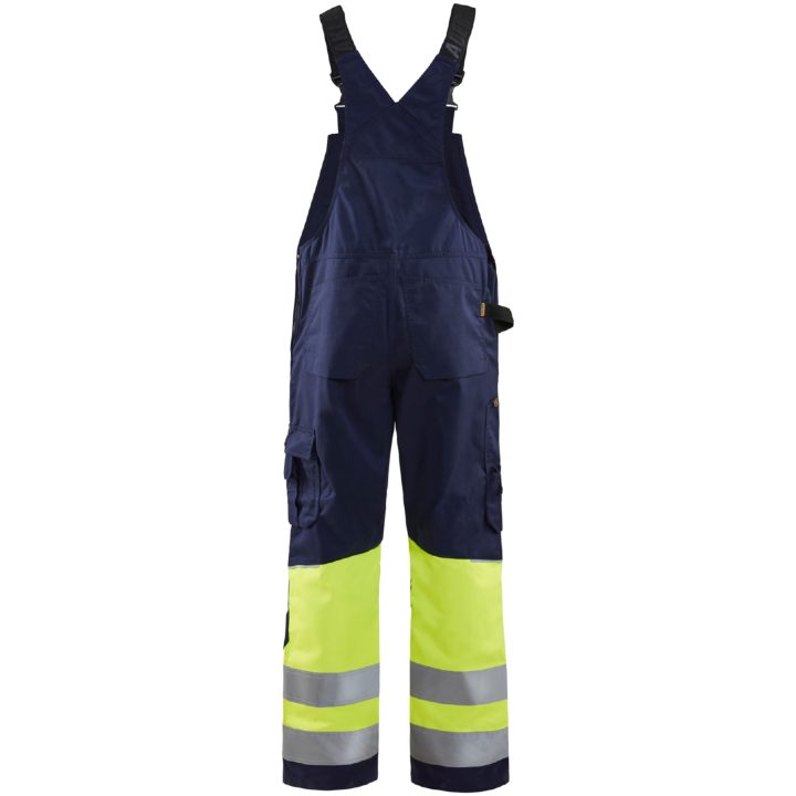 Hængekravebukser 26621800 Marine / Hivisgul BLÅKLÄDER SELEBUKSER 26621800 MA/G 44 – billede 2