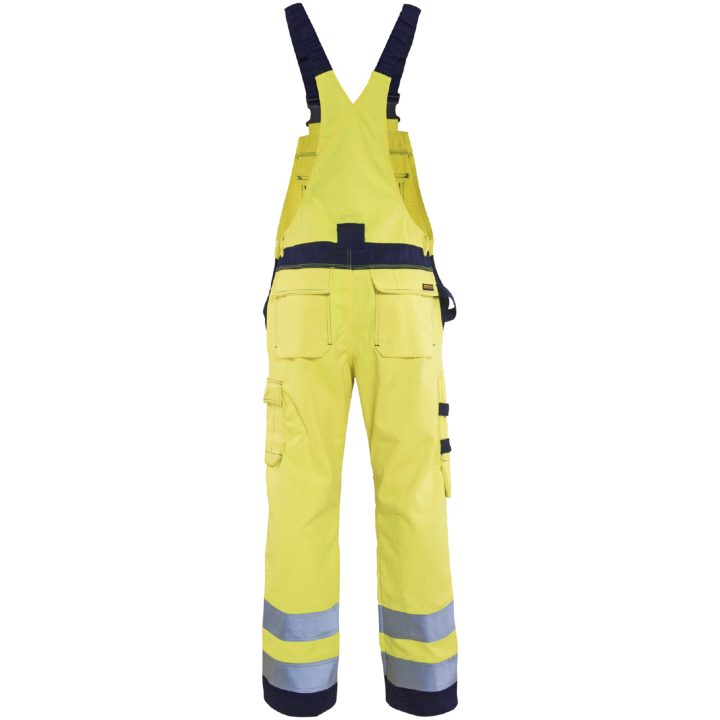 Hængekselebukser 26081514 Hivisgul / Marine BLÅKLÄDER SMÆKBUKSER 26081514 GUL/MD112 – billede 2