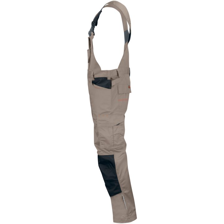 Hængekselebukser 3730 Practical Khaki/Sort Jobman C42 – billede 2