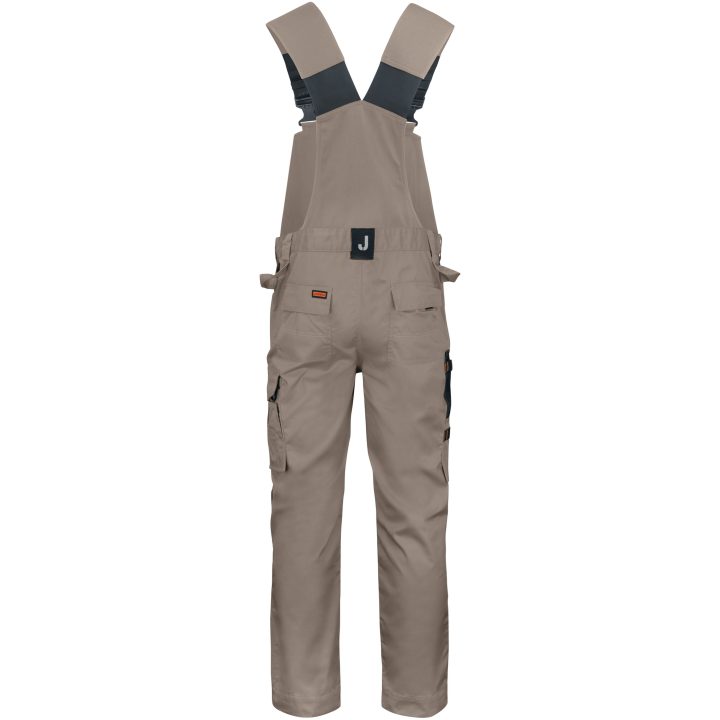 Hængekselebukser 3730 Practical Khaki/Sort Jobman C42 – billede 3