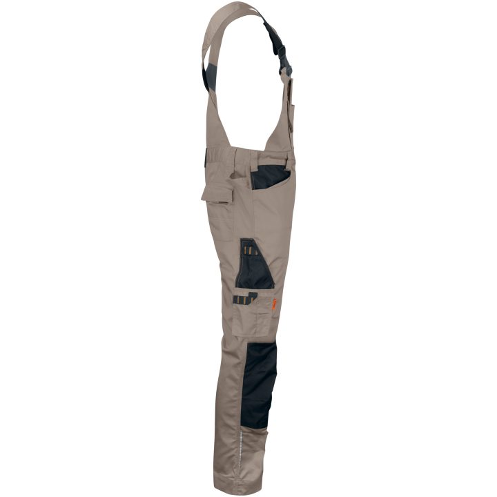 Hængekselebukser 3730 Practical Khaki/Sort Jobman C42 – billede 4