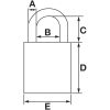 Hængelås 65/40 IB, klasse 1 Abus HÆNGELÅS ABUS 65IB/40 C – miniature 2