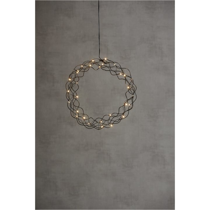 Hængende dekoration Curly Sort Star Trading 30 cm – billede 6
