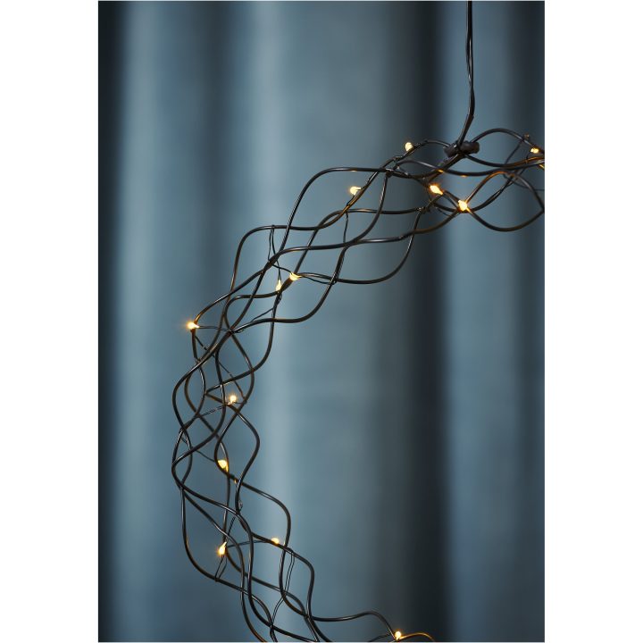 Hængende dekoration Curly Sort Star Trading 30 cm – billede 4