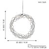 Hængende dekoration Curly Sort Star Trading 30 cm – miniature 9