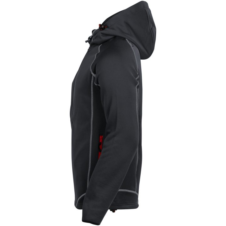 Hættetrøje 5152 Advanced Sort/Rød Jobman XXXL – billede 2
