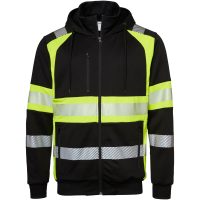 Hættetrøje 603 Sweat Sort/Fluorescerende Gul Top Swede