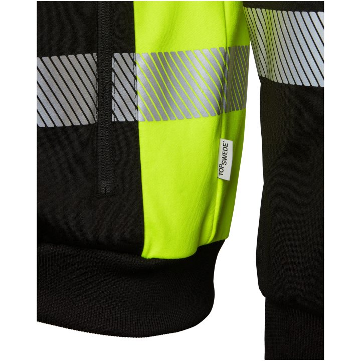 Hættetrøje 603 Sweat Sort/Fluorescerende Gul Top Swede XS – billede 5