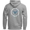 Hættetrøje Badge Zip-up Grå THOR Medium – miniature 2