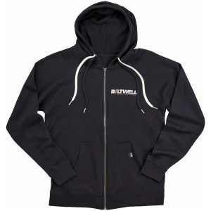Hættetrøje Bolts Zip Sort BILTWELL