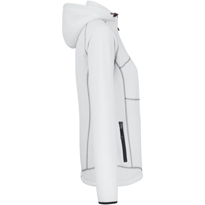 Hættetrøje Dame 5177 Advanced Hvid Jobman Large – billede 4