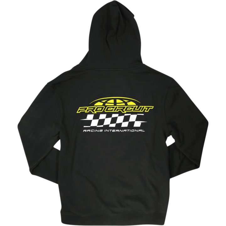Hættetrøje Racer Zip Sort PRO CIRCUIT Large – billede 2