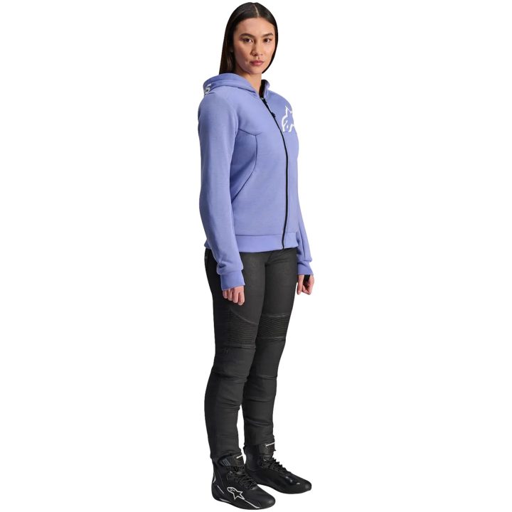 Hættetrøje Stella Chrome v2 Sport Violet ALPINESTARS Small – billede 2