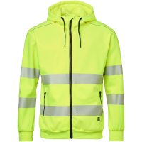Hættetrøje Sweat Zip Fluorescerende Gul Top Swede