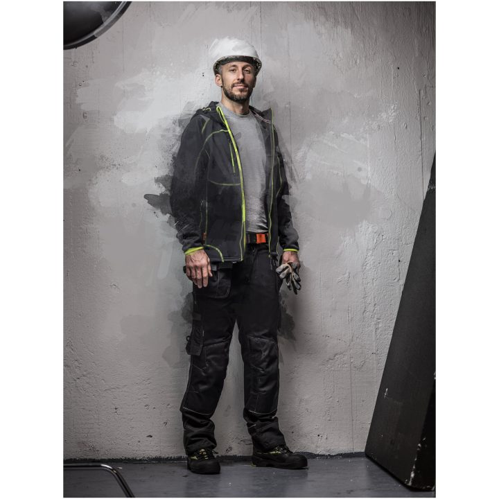 Hættetrøje Vision 5150 Advanced Sort/Orange Jobman XXXL – billede 11